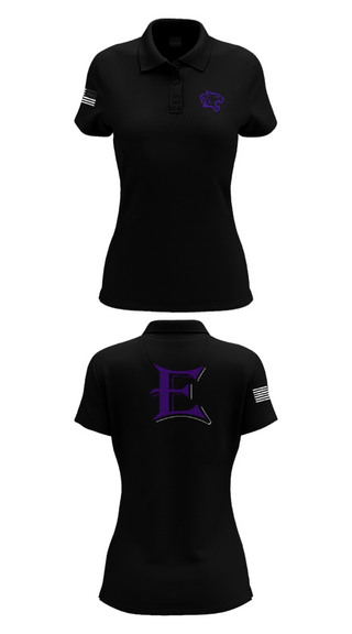 Women's Short Sleeve Performance Polo, Elgin High School Volleyball, Women's Volleyball, Teamtime, Team time, sublimation, custom sports apparel, team uniforms, spirit wear, spiritwear, sports uniforms, custom shirts, team store, custom team store, fundraiser sports, apparel fundraiser