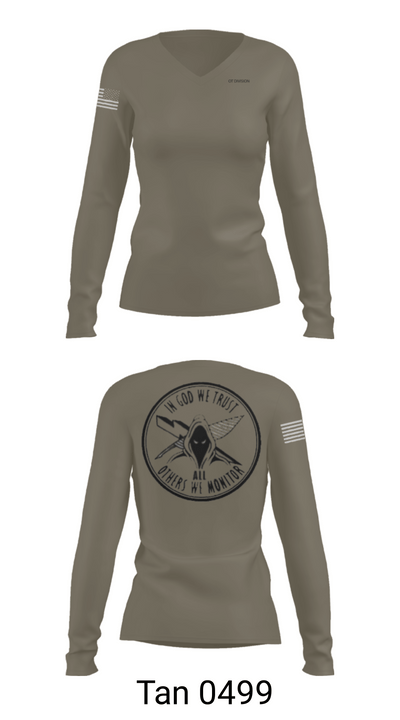 OT Division 43800163 Women's Long Sleeve V-neck Shirt - 72