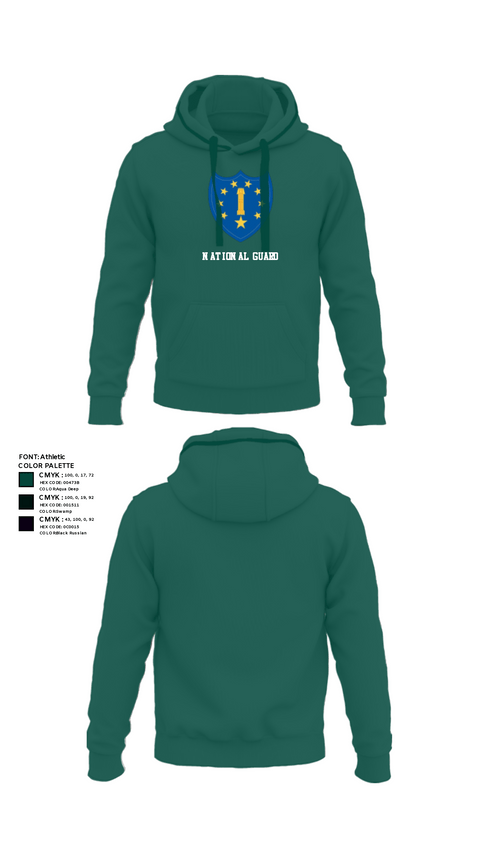 Hoodie, 54th Troop Command, National Guard, Teamtime, Team time, sublimation, custom sports apparel, team uniforms, spirit wear, spiritwear, sports uniforms, custom shirts, team store, custom team store, fundraiser sports, apparel fundraiser