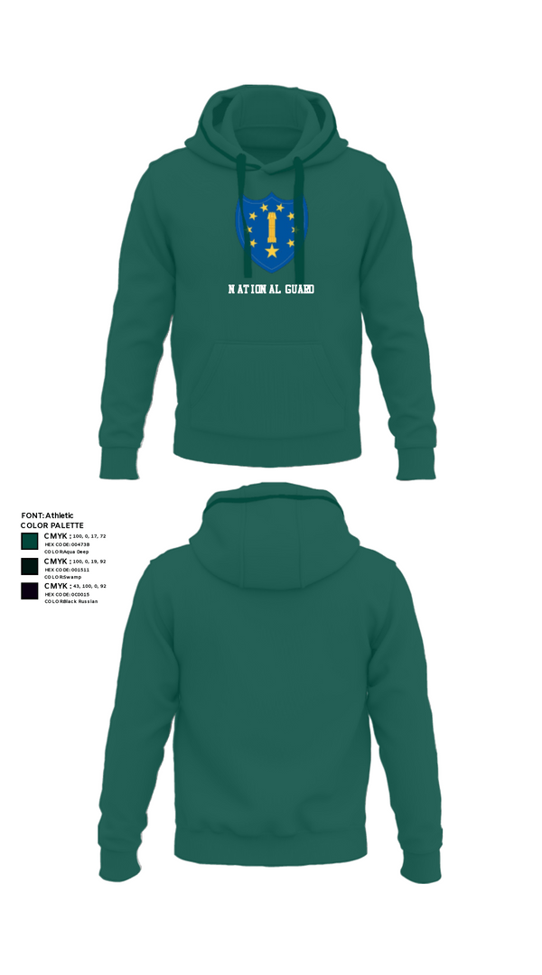 Hoodie, 54th Troop Command, National Guard, Teamtime, Team time, sublimation, custom sports apparel, team uniforms, spirit wear, spiritwear, sports uniforms, custom shirts, team store, custom team store, fundraiser sports, apparel fundraiser