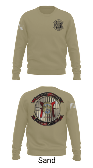 Crew Neck Sweatshirt, HQSPT Bn, PMO, Brig, Marines, Teamtime, Team time, sublimation, custom sports apparel, team uniforms, spirit wear, spiritwear, sports uniforms, custom shirts, team store, custom team store, fundraiser sports, apparel fundraiser