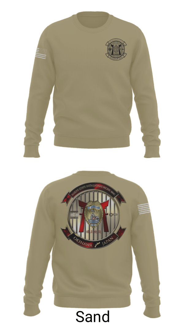 Crew Neck Sweatshirt, HQSPT Bn, PMO, Brig, Marines, Teamtime, Team time, sublimation, custom sports apparel, team uniforms, spirit wear, spiritwear, sports uniforms, custom shirts, team store, custom team store, fundraiser sports, apparel fundraiser