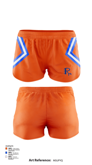 Womens Shorts, Riverton High School Cheer, Cheer, Teamtime, Team time, sublimation, custom sports apparel, team uniforms, spirit wear, spiritwear, sports uniforms, custom shirts, team store, custom team store, fundraiser sports, apparel fundraiser