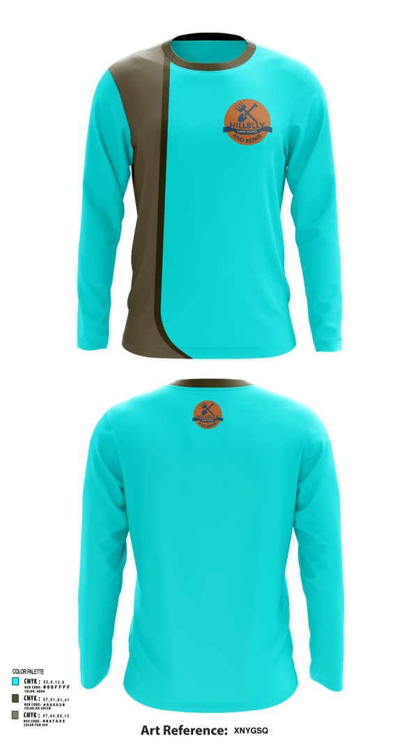 Long Sleeve Performance Shirt, Hillbilly Lawn Works And Repair, , Teamtime, Team time, sublimation, custom sports apparel, team uniforms, spirit wear, spiritwear, sports uniforms, custom shirts, team store, custom team store, fundraiser sports, apparel fundraiser