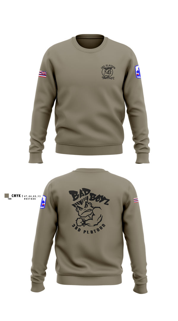 Crew Neck Sweatshirt, Ewok dismount3rd PLT Bad BoysBad boyz3rd PLT Bad BoysBad Boiiz3rd PLT Bad BoysPT Bad Boiiz3rd PLT Bad BoysBlue Ewok, , Teamtime, Team time, sublimation, custom sports apparel, team uniforms, spirit wear, spiritwear, sports uniforms, custom shirts, team store, custom team store, fundraiser sports, apparel fundraiser