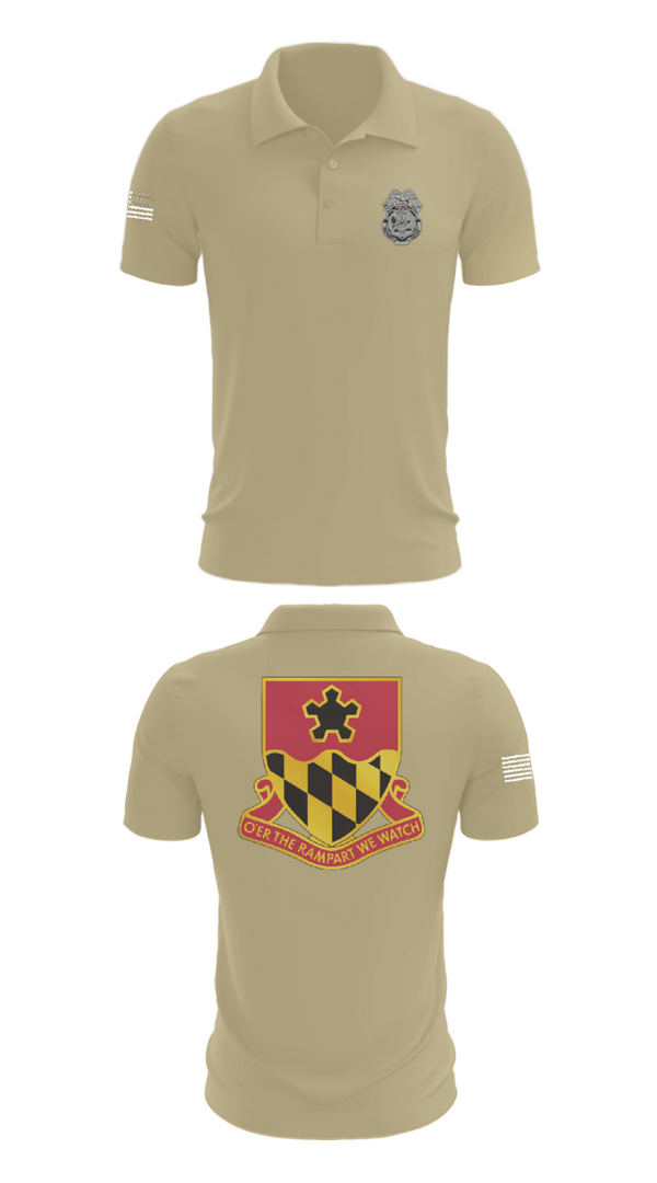 Short Sleeve Performance Polo, 2nd MTB/70th RTI, Army, Teamtime, Team time, sublimation, custom sports apparel, team uniforms, spirit wear, spiritwear, sports uniforms, custom shirts, team store, custom team store, fundraiser sports, apparel fundraiser