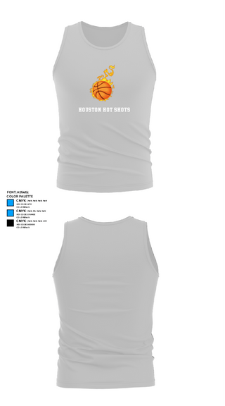 Tank Top, Houston hot shots, Men's Basketball, Teamtime, Team time, sublimation, custom sports apparel, team uniforms, spirit wear, spiritwear, sports uniforms, custom shirts, team store, custom team store, fundraiser sports, apparel fundraiser
