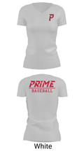 Prime Baseball 2428515 Women's Short Sleeve V-neck Shirt - 7