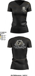 CJB total remodeling llc 19871343 Women's Short Sleeve V-neck Shirt - 1