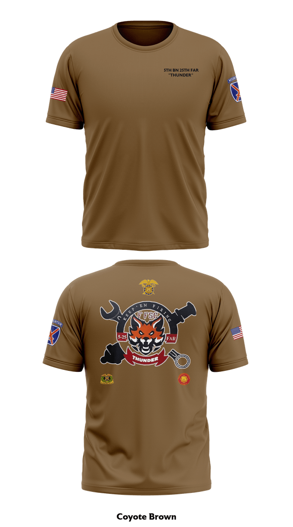 Short Sleeve Performance Shirt, F-FSC 5TH BN 25TH FAR, Army, Teamtime, Team time, sublimation, custom sports apparel, team uniforms, spirit wear, spiritwear, sports uniforms, custom shirts, team store, custom team store, fundraiser sports, apparel fundraiser