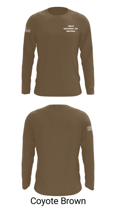 Third battalion, 1st Marines 26624063 Long Sleeve Performance Shirt - 6