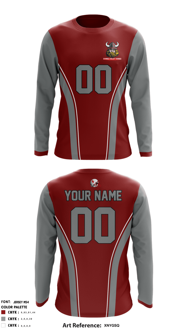 Long Sleeve Performance Shirt, Symmes Valley Vikings, Football, Teamtime, Team time, sublimation, custom sports apparel, team uniforms, spirit wear, spiritwear, sports uniforms, custom shirts, team store, custom team store, fundraiser sports, apparel fundraiser