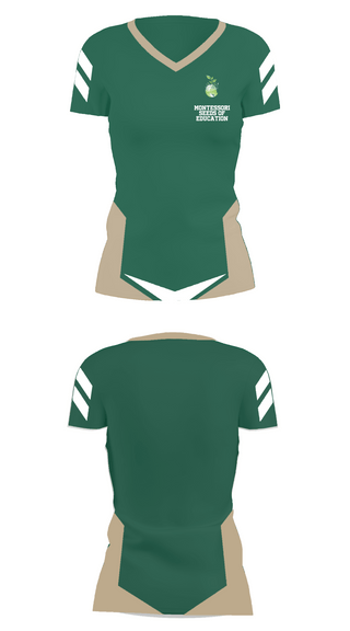Womens Short Sleeve Vneck Shirt, Montessori Seeds Of Education, Spirit Store, Teamtime, Team time, sublimation, custom sports apparel, team uniforms, spirit wear, spiritwear, sports uniforms, custom shirts, team store, custom team store, fundraiser sports, apparel fundraiser
