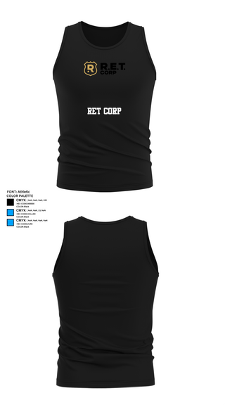 Tank Top, RET CORP, Police, Teamtime, Team time, sublimation, custom sports apparel, team uniforms, spirit wear, spiritwear, sports uniforms, custom shirts, team store, custom team store, fundraiser sports, apparel fundraiser
