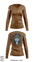 112th CRD95th CBRN Co 64456189 Women's Long Sleeve V-neck Shirt - 31