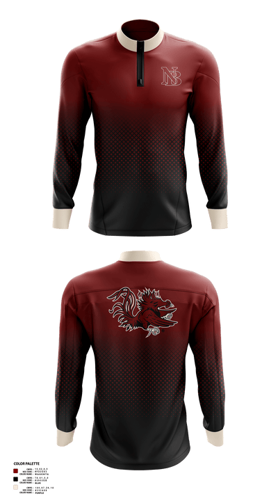 New Brockton High School 56621565 Quarter Zip Jacket - 1