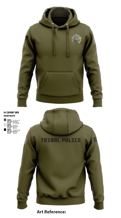 Eastern Shawnee Tribal Police 67427450 Hoodie - 4