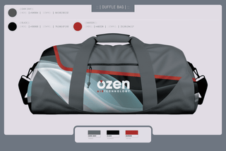 Duffle Bag, Ozen Air Technology, , Teamtime, Team time, sublimation, custom sports apparel, team uniforms, spirit wear, spiritwear, sports uniforms, custom shirts, team store, custom team store, fundraiser sports, apparel fundraiser