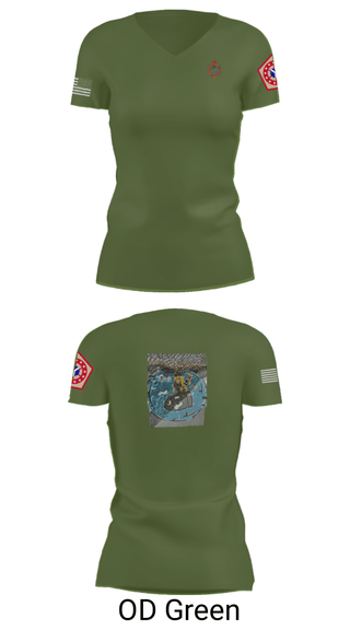 Women's Short Sleeve Vneck Shirt, 34th DSB, Army, Teamtime, Team time, sublimation, custom sports apparel, team uniforms, spirit wear, spiritwear, sports uniforms, custom shirts, team store, custom team store, fundraiser sports, apparel fundraiser