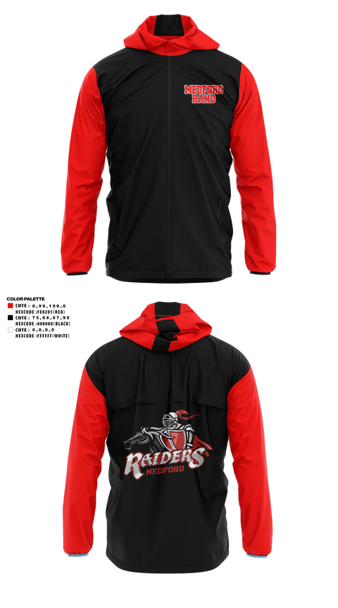 Windbreaker, Medford Area Senior High School Band, Spirit Store, Teamtime, Team time, sublimation, custom sports apparel, team uniforms, spirit wear, spiritwear, sports uniforms, custom shirts, team store, custom team store, fundraiser sports, apparel fundraiser