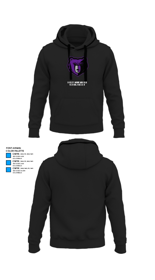 Hoodie, Rocky Mountain High School Soccer, Men's Soccer, Teamtime, Team time, sublimation, custom sports apparel, team uniforms, spirit wear, spiritwear, sports uniforms, custom shirts, team store, custom team store, fundraiser sports, apparel fundraiser