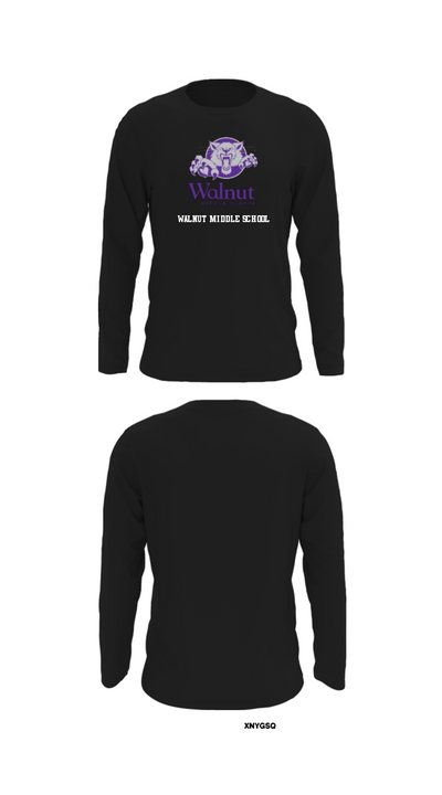 Walnut Middle School 47945312 Long Sleeve Performance Shirt - 27