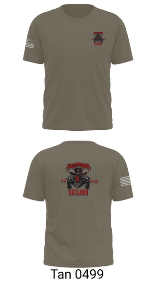 Short Sleeve Performance Shirt, 1st Cav 3rd BEB ACO “Outlaw”, , Teamtime, Team time, sublimation, custom sports apparel, team uniforms, spirit wear, spiritwear, sports uniforms, custom shirts, team store, custom team store, fundraiser sports, apparel fundraiser