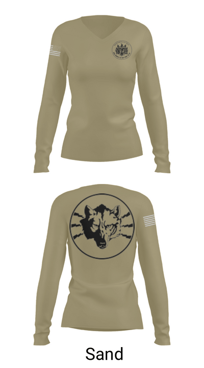 Wolves, Bravo, 305th MI 94376835 Women's Long Sleeve V-neck Shirt - 54