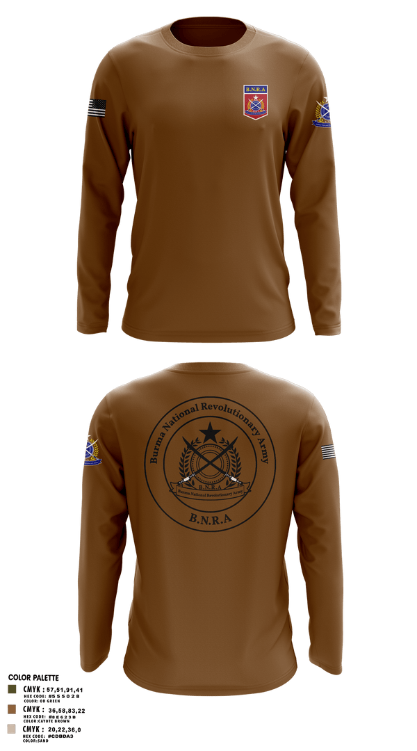 Long Sleeve Performance Polo, B.N.R.AB.N.R.Army, Army, Teamtime, Team time, sublimation, custom sports apparel, team uniforms, spirit wear, spiritwear, sports uniforms, custom shirts, team store, custom team store, fundraiser sports, apparel fundraiser