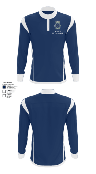 Quarter Zip Jacket, Meriden Little League, Baseball, Teamtime, Team time, sublimation, custom sports apparel, team uniforms, spirit wear, spiritwear, sports uniforms, custom shirts, team store, custom team store, fundraiser sports, apparel fundraiser