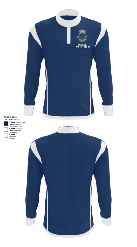 Quarter Zip Jacket, Meriden Little League, Baseball, Teamtime, Team time, sublimation, custom sports apparel, team uniforms, spirit wear, spiritwear, sports uniforms, custom shirts, team store, custom team store, fundraiser sports, apparel fundraiser