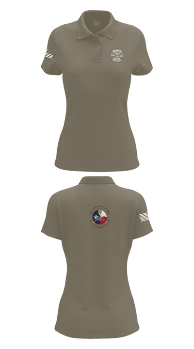 B Co 615th ASB - Tangos 38236769 Women's Short Sleeve Performance Polo  - 75