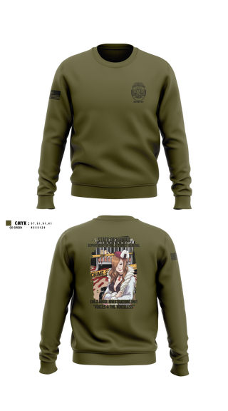 Crew Neck Sweatshirt, State of Hawaii Department of the Attorney General Child Abuse Investigations Unit, , Teamtime, Team time, sublimation, custom sports apparel, team uniforms, spirit wear, spiritwear, sports uniforms, custom shirts, team store, custom team store, fundraiser sports, apparel fundraiser