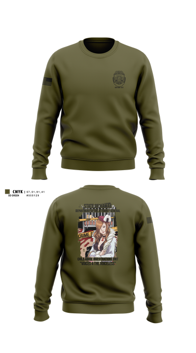 State of Hawaii Department of the Attorney General Child Abuse Investigations Unit 2926243 Crew Neck Sweatshirt - 2