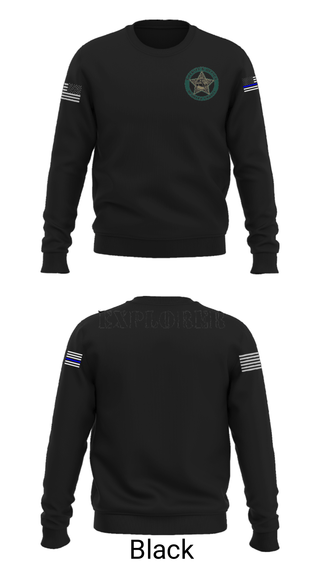 Crew Neck Sweatshirt, BSO Explorers, Police, Teamtime, Team time, sublimation, custom sports apparel, team uniforms, spirit wear, spiritwear, sports uniforms, custom shirts, team store, custom team store, fundraiser sports, apparel fundraiser