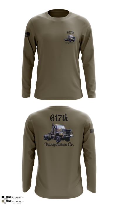 617th Transportation Company 2064597 Long Sleeve Performance Shirt 2