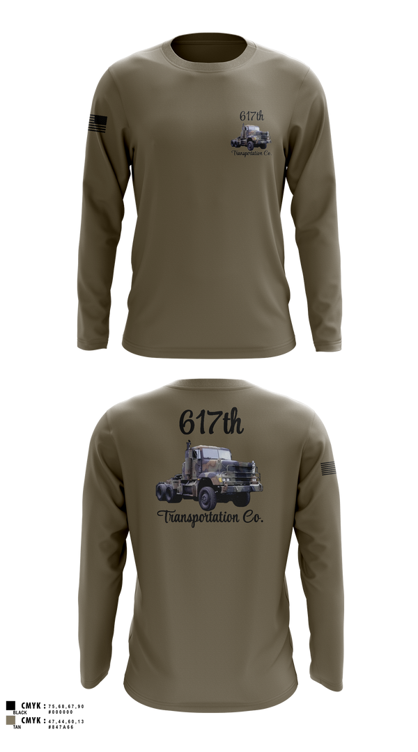 Long Sleeve Performance Shirt, 617th Transportation Company, Army, Teamtime, Team time, sublimation, custom sports apparel, team uniforms, spirit wear, spiritwear, sports uniforms, custom shirts, team store, custom team store, fundraiser sports, apparel fundraiser