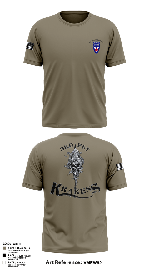 Old School Cotton Feel Shirt, 3RD PLT95TH CBRN3rd plt, Army, Teamtime, Team time, sublimation, custom sports apparel, team uniforms, spirit wear, spiritwear, sports uniforms, custom shirts, team store, custom team store, fundraiser sports, apparel fundraiser