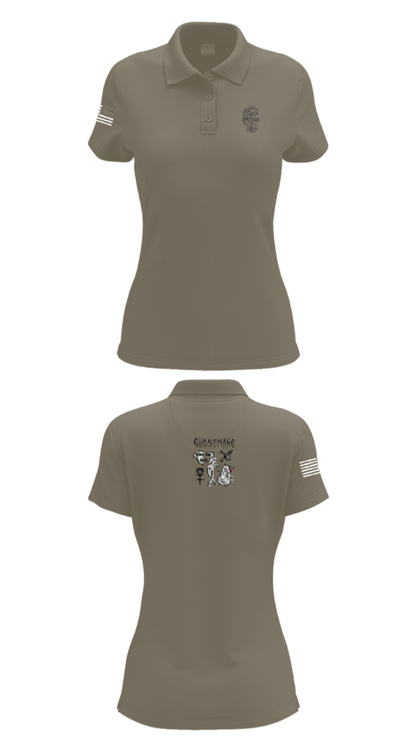 Women's Short Sleeve Performance Polo, Ceremonial Platoon, Marines, Teamtime, Team time, sublimation, custom sports apparel, team uniforms, spirit wear, spiritwear, sports uniforms, custom shirts, team store, custom team store, fundraiser sports, apparel fundraiser