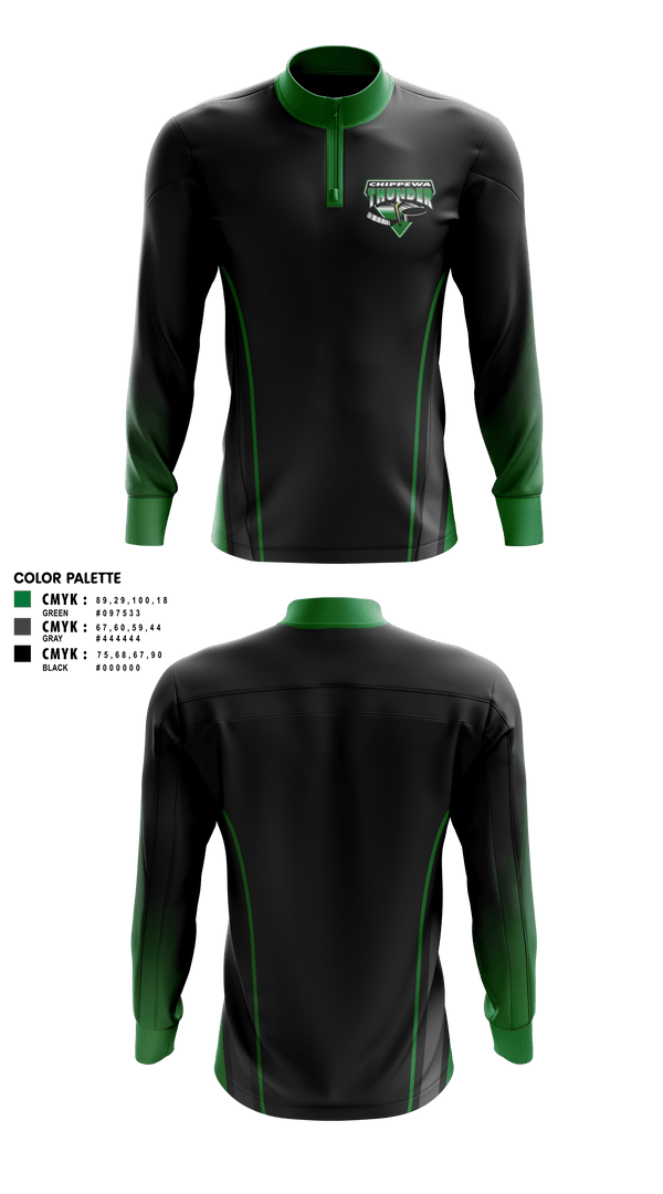 Quarter Zip Jacket, Chippewa Youth Hockey, Spirit Store, Teamtime, Team time, sublimation, custom sports apparel, team uniforms, spirit wear, spiritwear, sports uniforms, custom shirts, team store, custom team store, fundraiser sports, apparel fundraiser