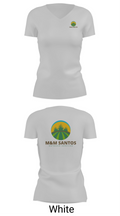 M&M Santos Outdoor Services 89521687 Women's Short Sleeve V-neck Shirt - 19