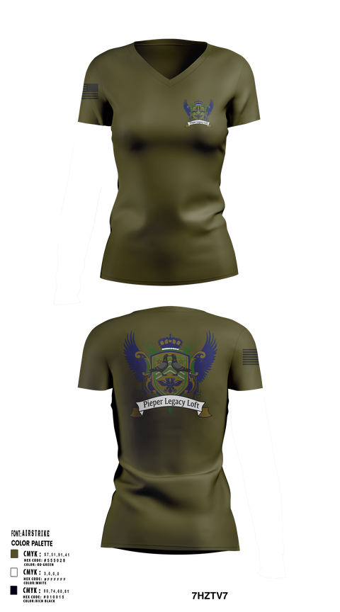 Womens Short Sleeve Vneck Shirt, Pieper Legacy Loft, , Teamtime, Team time, sublimation, custom sports apparel, team uniforms, spirit wear, spiritwear, sports uniforms, custom shirts, team store, custom team store, fundraiser sports, apparel fundraiser