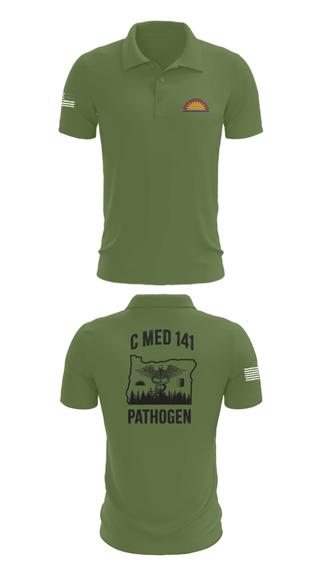 Short Sleeve Performance Polo, C Med, National Guard, Teamtime, Team time, sublimation, custom sports apparel, team uniforms, spirit wear, spiritwear, sports uniforms, custom shirts, team store, custom team store, fundraiser sports, apparel fundraiser