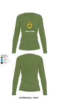 Charlie Squad 89952871 Women's Long Sleeve V-neck Shirt - 40