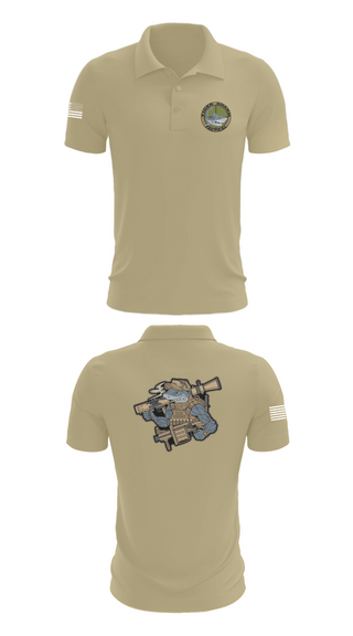 Short Sleeve Performance Polo, Wilmington Tiger Shark, Army, Teamtime, Team time, sublimation, custom sports apparel, team uniforms, spirit wear, spiritwear, sports uniforms, custom shirts, team store, custom team store, fundraiser sports, apparel fundraiser