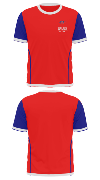 South Doyle High School Softball 55343230 Short Sleeve Performance Shirt - 25