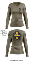 B Co 766 EN BeB 1st Platoon Armored Turtles Women's Long Sleeve V-neck Shirt - 13