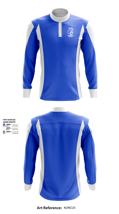 Quarter Zip Jacket, Orland Jr Trojans Cheer, Cheer, Teamtime, Team time, sublimation, custom sports apparel, team uniforms, spirit wear, spiritwear, sports uniforms, custom shirts, team store, custom team store, fundraiser sports, apparel fundraiser