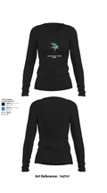 Palo Alto High School Cheer 94037882 Women's Long Sleeve V-neck Shirt - 10