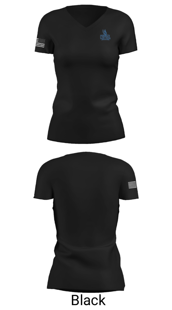 Women's Short Sleeve Vneck Shirt, Central High School Baseball, Baseball, Teamtime, Team time, sublimation, custom sports apparel, team uniforms, spirit wear, spiritwear, sports uniforms, custom shirts, team store, custom team store, fundraiser sports, apparel fundraiser